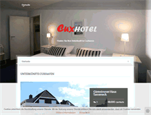 Tablet Screenshot of cuxhotel-pension.de